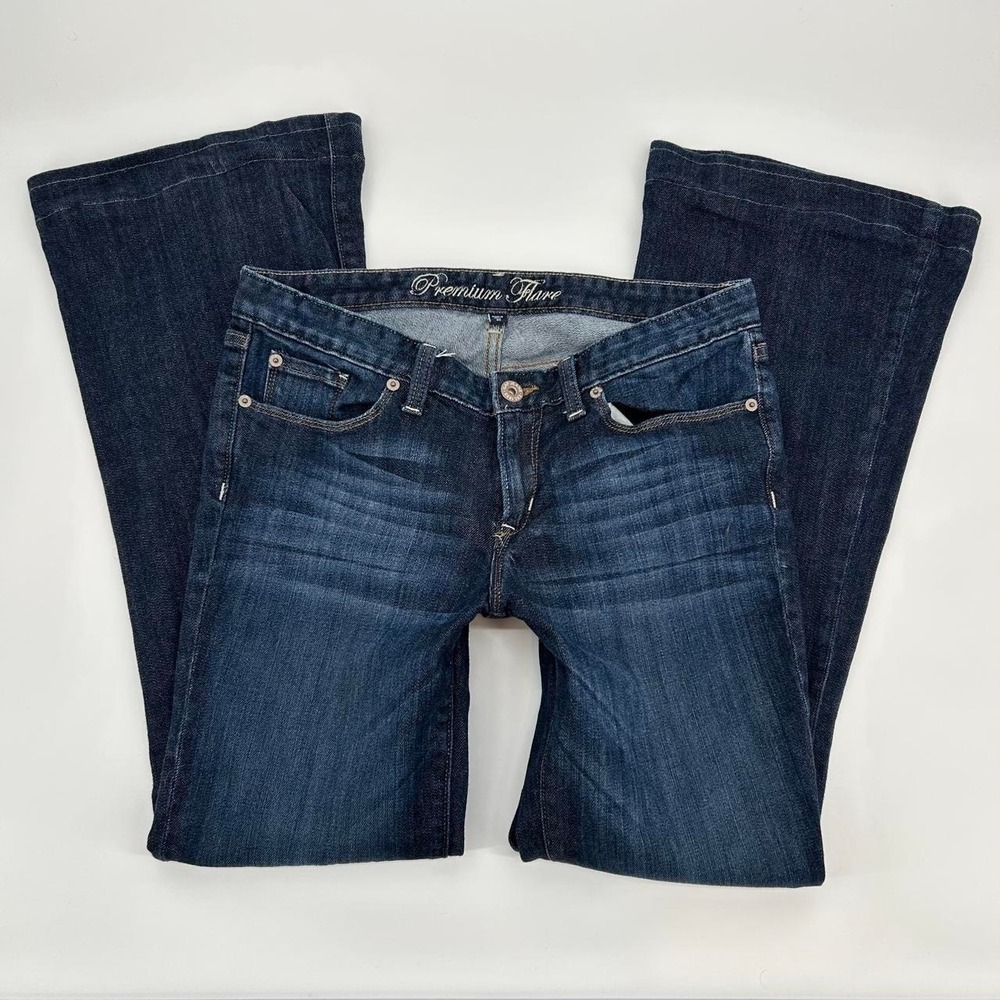 2000s Gap Premium Flare Jeans Dark Wash low rise boot cut y2k denim size 8